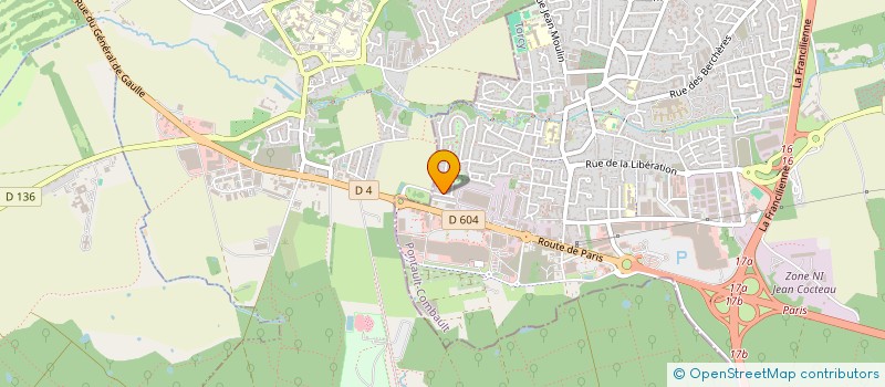 localisation de l'entreprise MANFORAUDIT à PONTAULT-COMBAULT