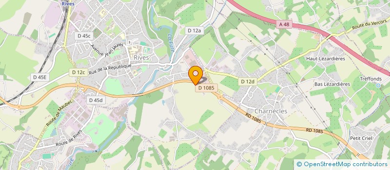 localisation de l'entreprise MANFREDO  RIVES