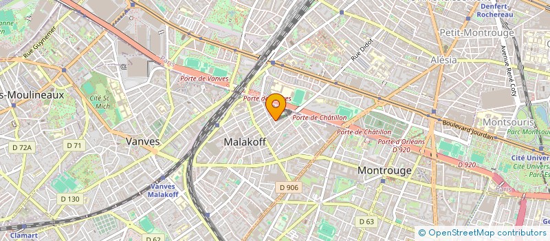 localisation de l'entreprise MANFREDO  MALAKOFF