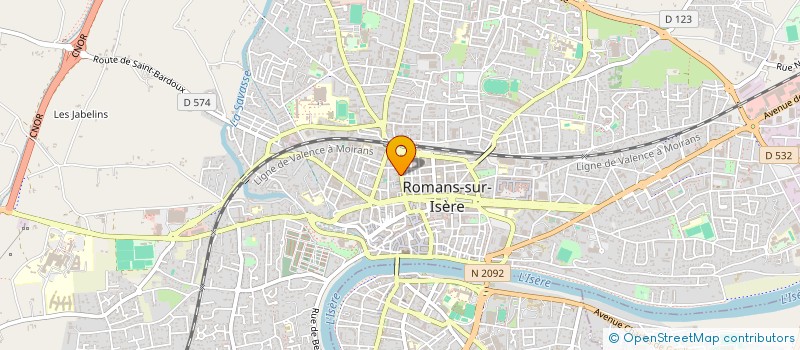 localisation de l'entreprise MANGA GL  ROMANS-SUR-ISERE