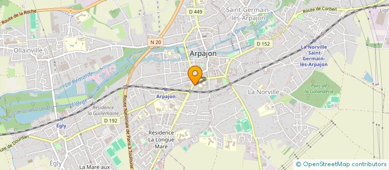 localisation de l'entreprise MANGAL GRILL à ARPAJON