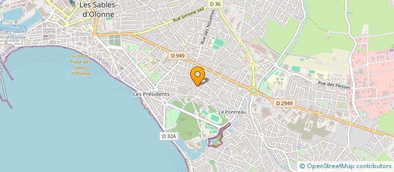 localisation de l'entreprise MANGALA FAMILY à LES SABLES-D'OLONNE