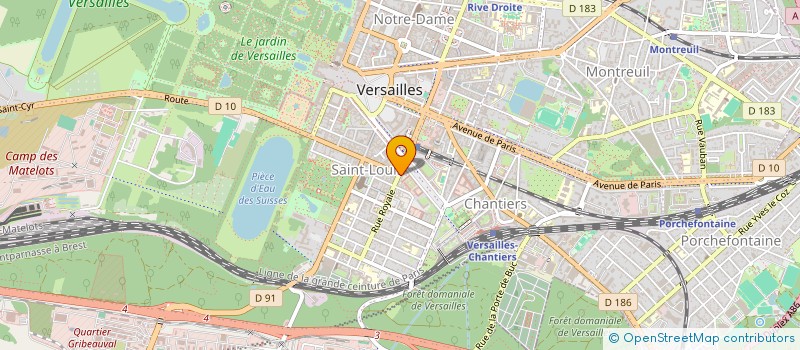 localisation de l'entreprise MANGATEK  VERSAILLES
