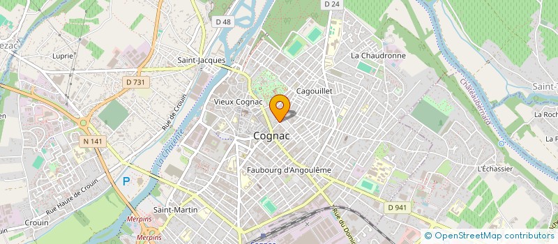 localisation de l'entreprise MANGAWA à COGNAC