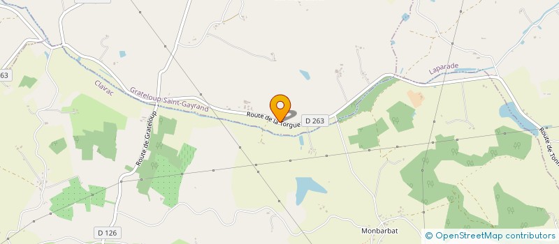 localisation de l'entreprise MANGE-LIVRES  GRATELOUP-SAINT-GAYRAND