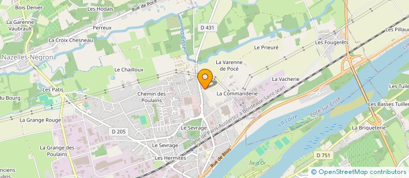 localisation de l'entreprise MANGEANT ENERGIES  POCE-SUR-CISSE