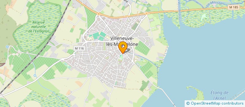 localisation de l'entreprise MANGEL  VILLENEUVE-LES-MAGUELONE