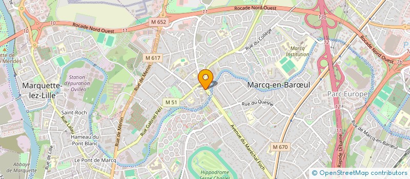 localisation de l'entreprise MANGEOIRE à MARCQ-EN-BARŒUL
