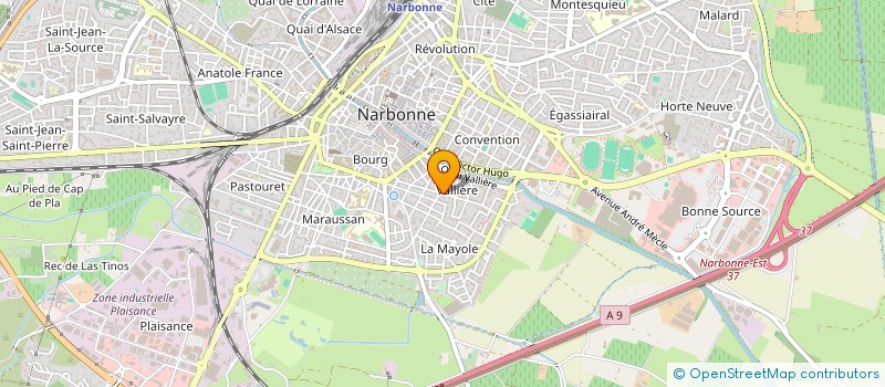 localisation de l'entreprise MANGER BOUGER 11 à NARBONNE
