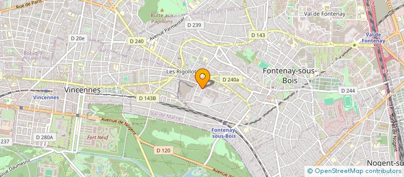 localisation de l'entreprise MANGER ET VIVRE ENSEMBLE à FONTENAY-SOUS-BOIS
