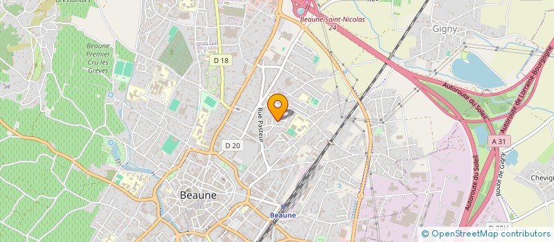 localisation de l'entreprise MANGEURS D'ETOILES à BEAUNE