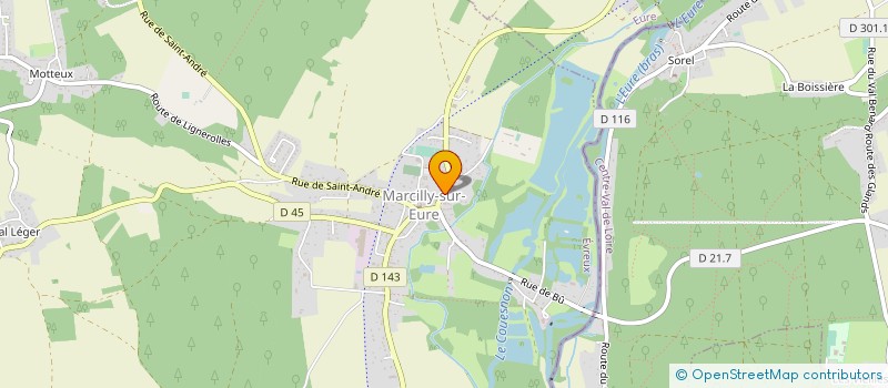 localisation de l'entreprise MANGEZ BIEN MANGEZ MIEUX  MARCILLY-SUR-EURE