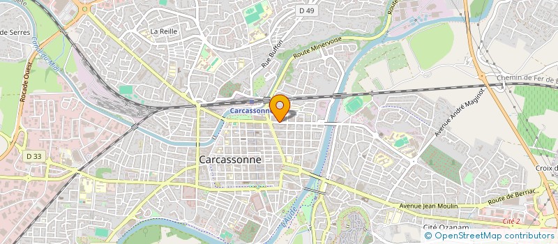 localisation de l'entreprise MANGIN à CARCASSONNE
