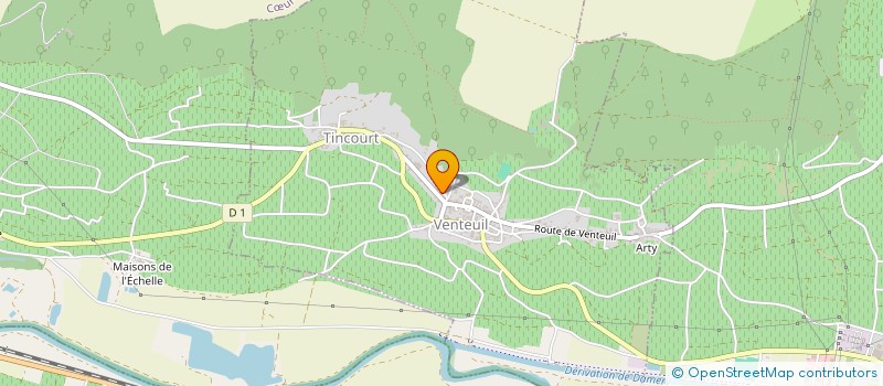 localisation de l'entreprise MANGIN  VENTEUIL