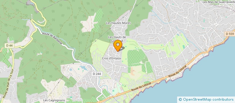 localisation de l'entreprise MANGIN/CHEVALIER  GRIMAUD