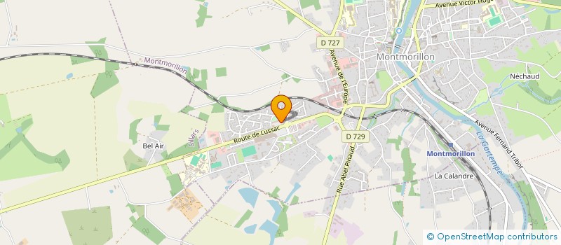 localisation de l'entreprise MANGIN F. à MONTMORILLON