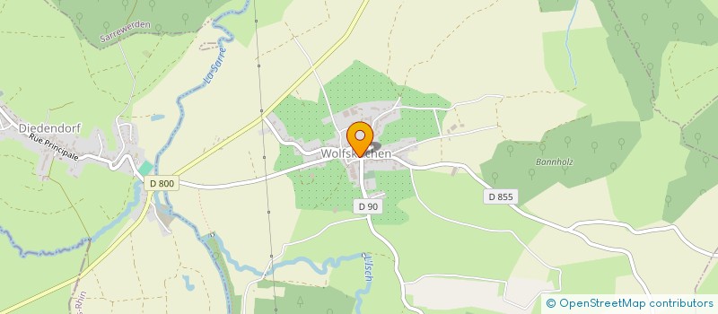 localisation de l'entreprise MANGIN GUY  WOLFSKIRCHEN