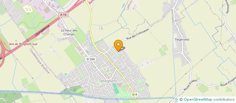 localisation de l'entreprise MANGIN TREULIER  TETEGHEM-COUDEKERQUE-VILLAGE
