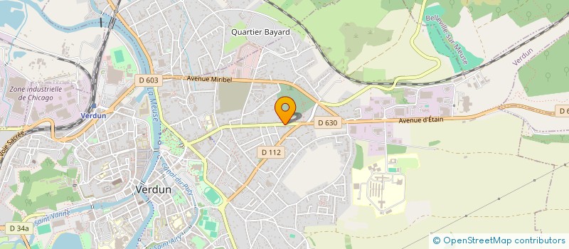 localisation de l'entreprise MANGINOT à VERDUN