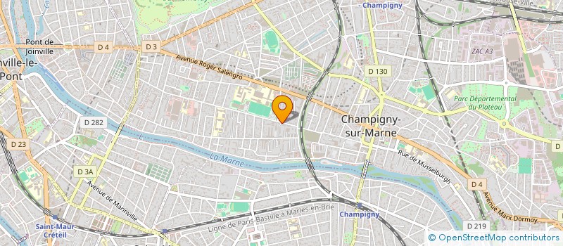 localisation de l'entreprise MANGIO NGAVANA à CHAMPIGNY-SUR-MARNE