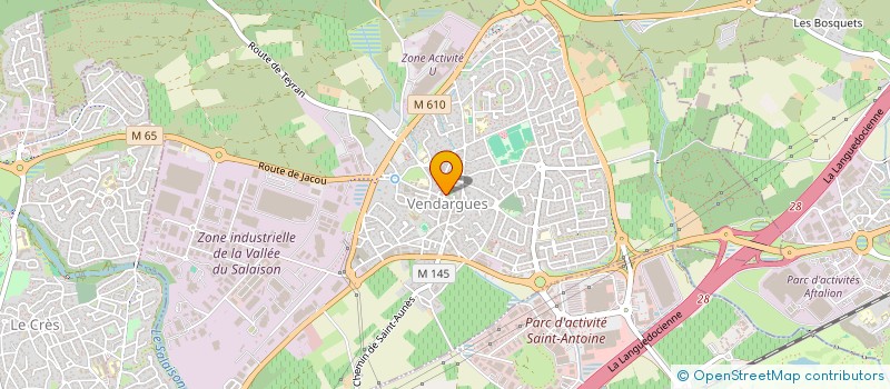 localisation de l'entreprise MANGION FRERES à VENDARGUES