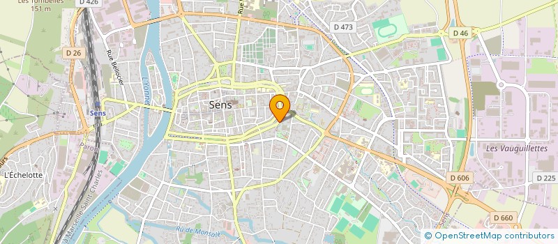 localisation de l'entreprise MANGO à SENS