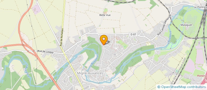 localisation de l'entreprise MANGO  MIGNE-AUXANCES