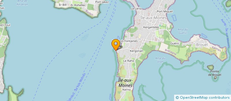 localisation de l'entreprise MANGOERO LA TEMPETE  ILE-AUX-MOINES