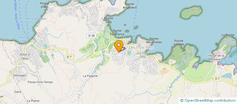 localisation de l'entreprise MANGORESTO à LES TROIS-ILETS