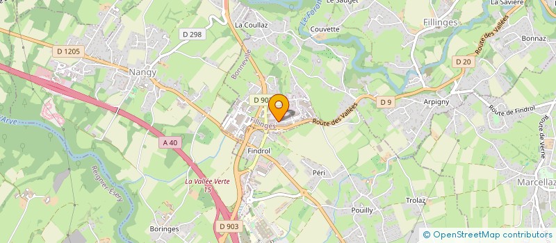 localisation de l'entreprise MANGRIA  FILLINGES