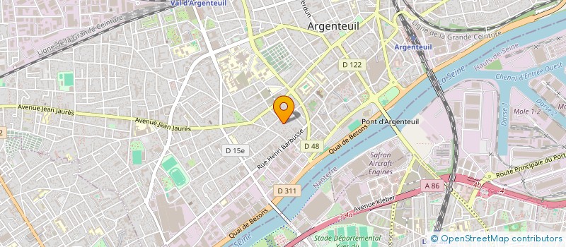 localisation de l'entreprise MANGUEY TRANSPORTS à ARGENTEUIL