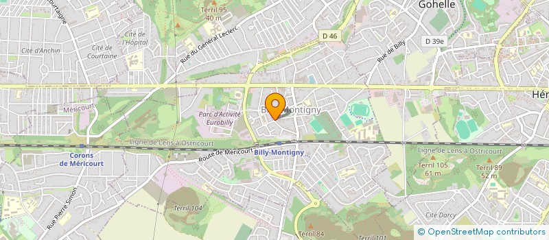 localisation de l'entreprise MANGY DOG'S à BILLY-MONTIGNY