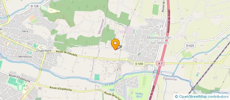 localisation de l'entreprise MANHA  MONTBOUCHER-SUR-JABRON