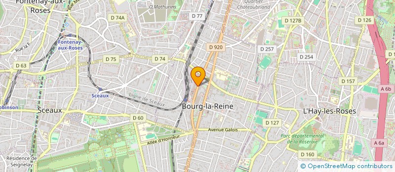 localisation de l'entreprise MANHATA à BOURG-LA-REINE