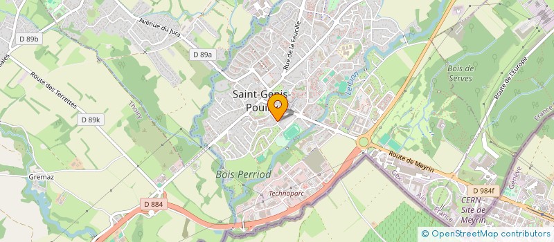 localisation de l'entreprise MANHATAN à SAINT-GENIS-POUILLY