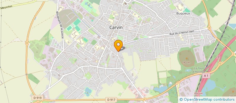 localisation de l'entreprise MANHAU  CARVIN