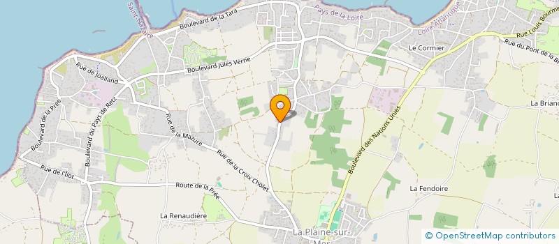 localisation de l'entreprise MANHELO à LA PLAINE-SUR-MER