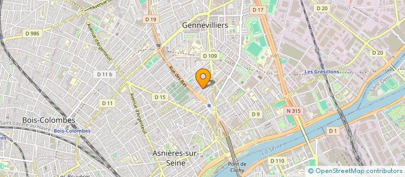 localisation de l'entreprise MANI à ASNIERES-SUR-SEINE