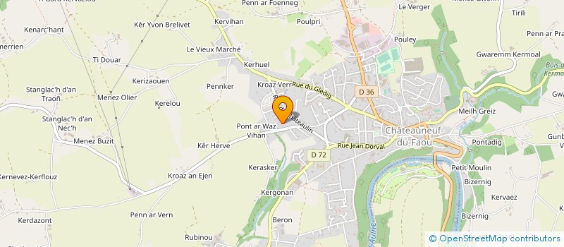 localisation de l'entreprise MANI 56 à CHATEAUNEUF-DU-FAOU