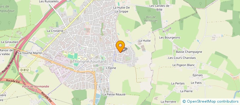 localisation de l'entreprise MANI  THORIGNE-FOUILLARD