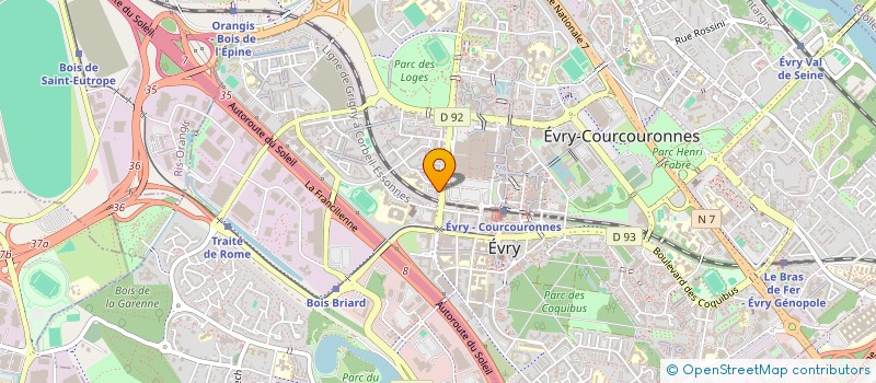 localisation de l'entreprise MANI EXPRESS  EVRY-COURCOURONNES