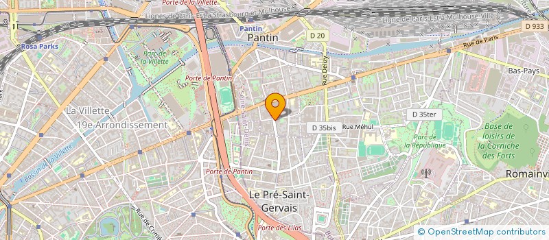 localisation de l'entreprise MANI FOOD  PANTIN