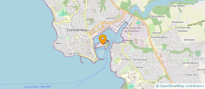localisation de l'entreprise MANI IMPORT à CONCARNEAU