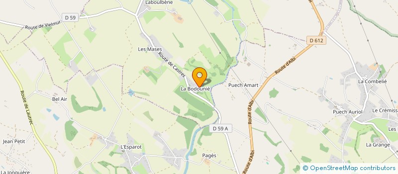 localisation de l'entreprise MANIAK'PROD  LABOULBENE