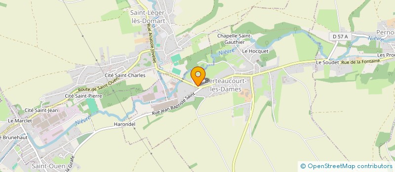 localisation de l'entreprise MANIALLET  BERTEAUCOURT-LES-DAMES