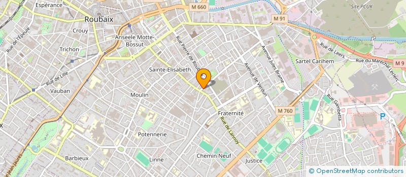 localisation de l'entreprise MANIBOIS  ROUBAIX