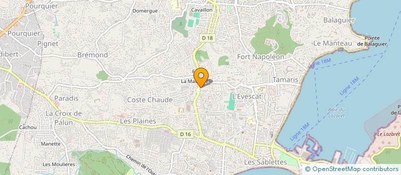 localisation de l'entreprise MANIBULLES PLONGEE à LA SEYNE-SUR-MER