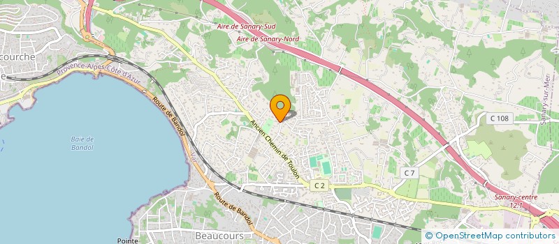 localisation de l'entreprise MANICAFLO à SANARY-SUR-MER