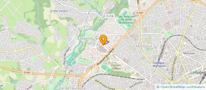 localisation de l'entreprise MANICHRIS à LIMOGES