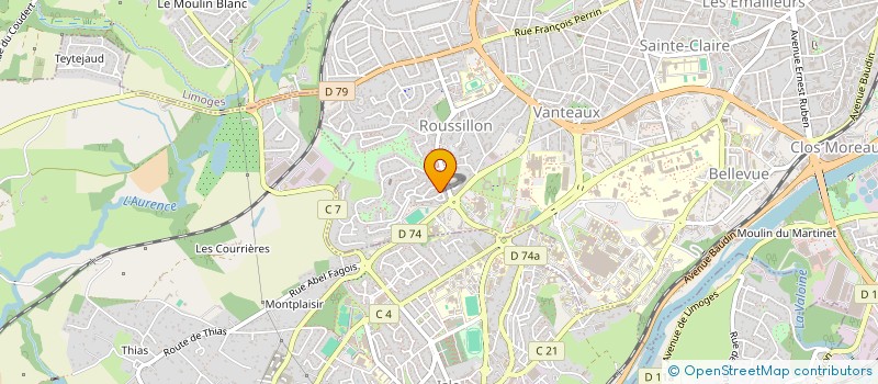 localisation de l'entreprise MANICROISIC à LIMOGES